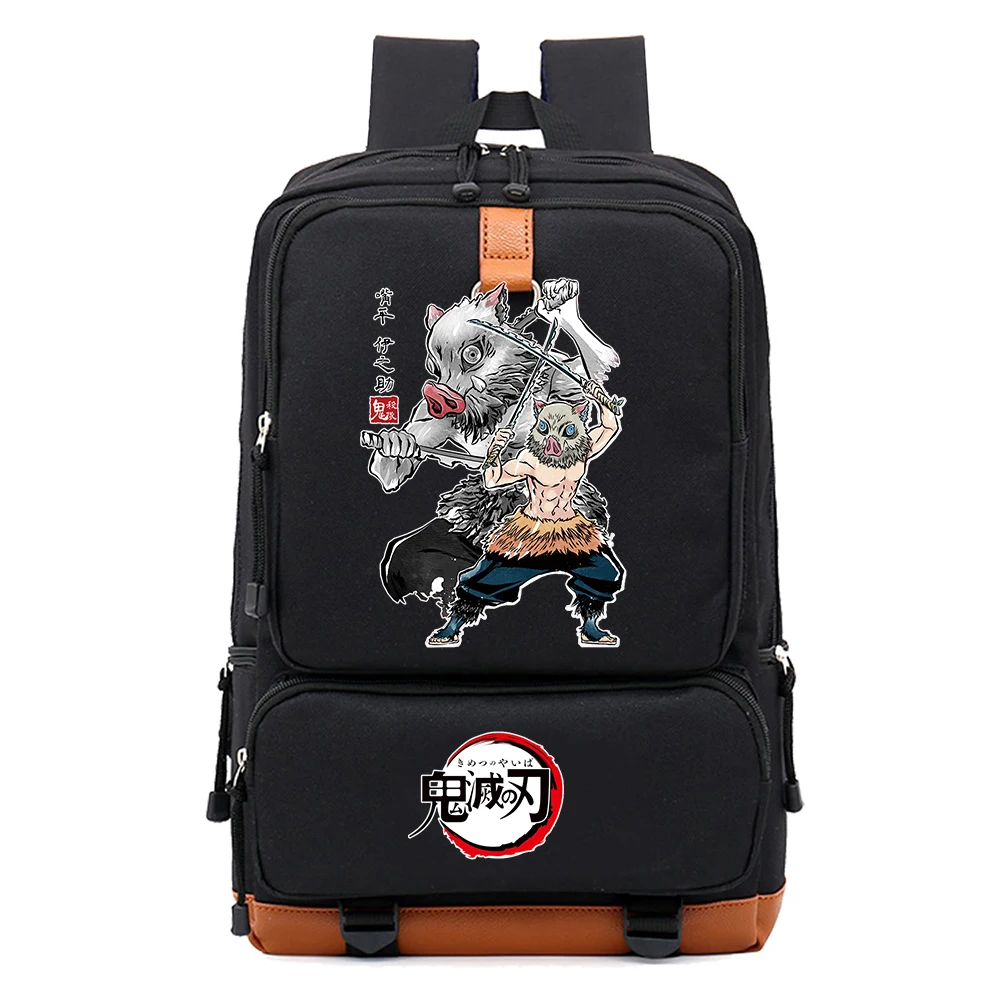 Anime Demon Slayer Inosuke Schoolbag Backpack Laptop Teens Student Book Bag Gift