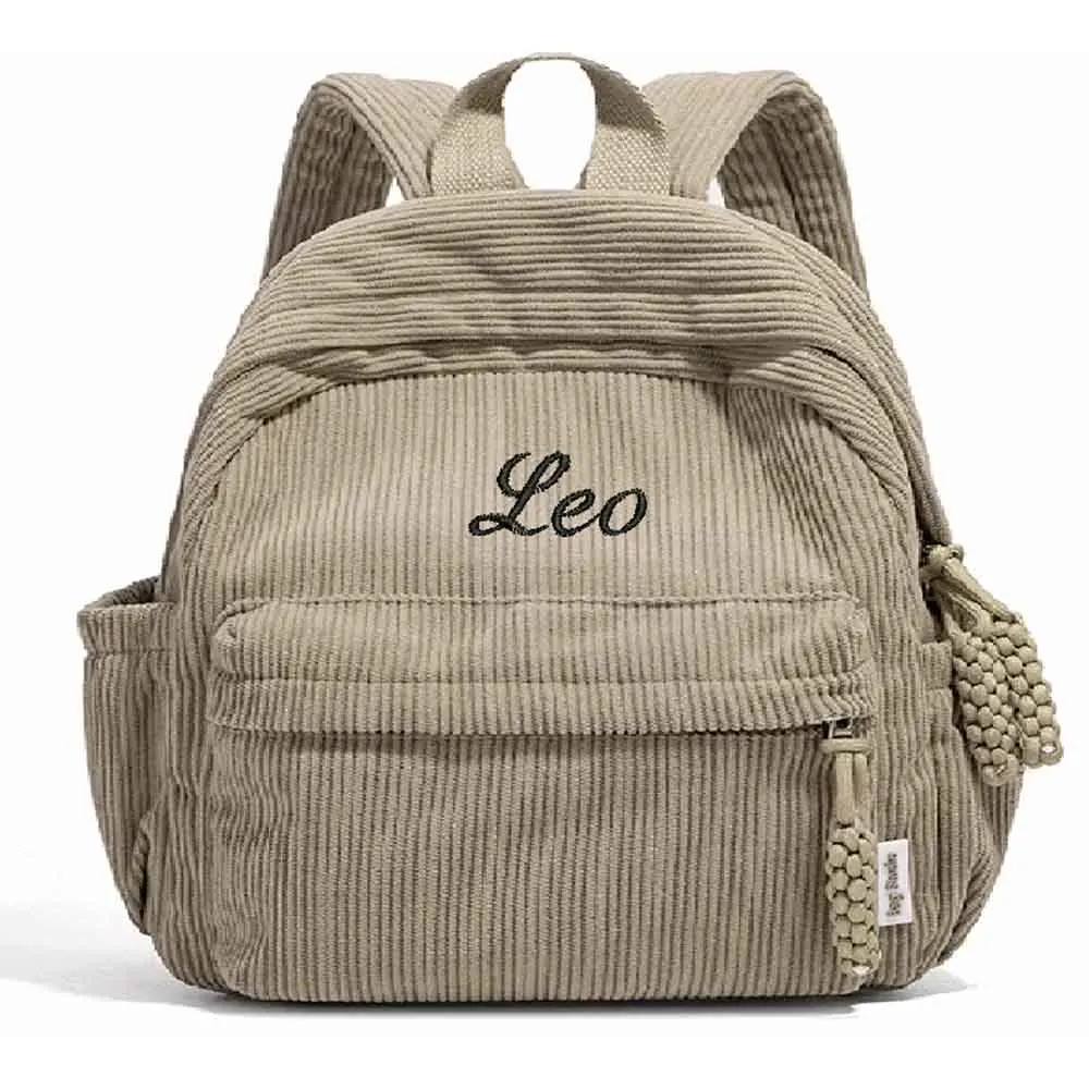 Personalized Children's Schoolbag Baby Stroller Bag Customized Kindergarten Snack Backpacks with Name Solid Color Backpacks