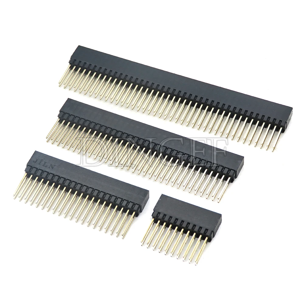 2.54mm 2x10P/16P/20P/25P/32P/40 Pin Female Stacking Header Connector Dual Row 2x20P PC104 For Raspberry Pi 2 Mode