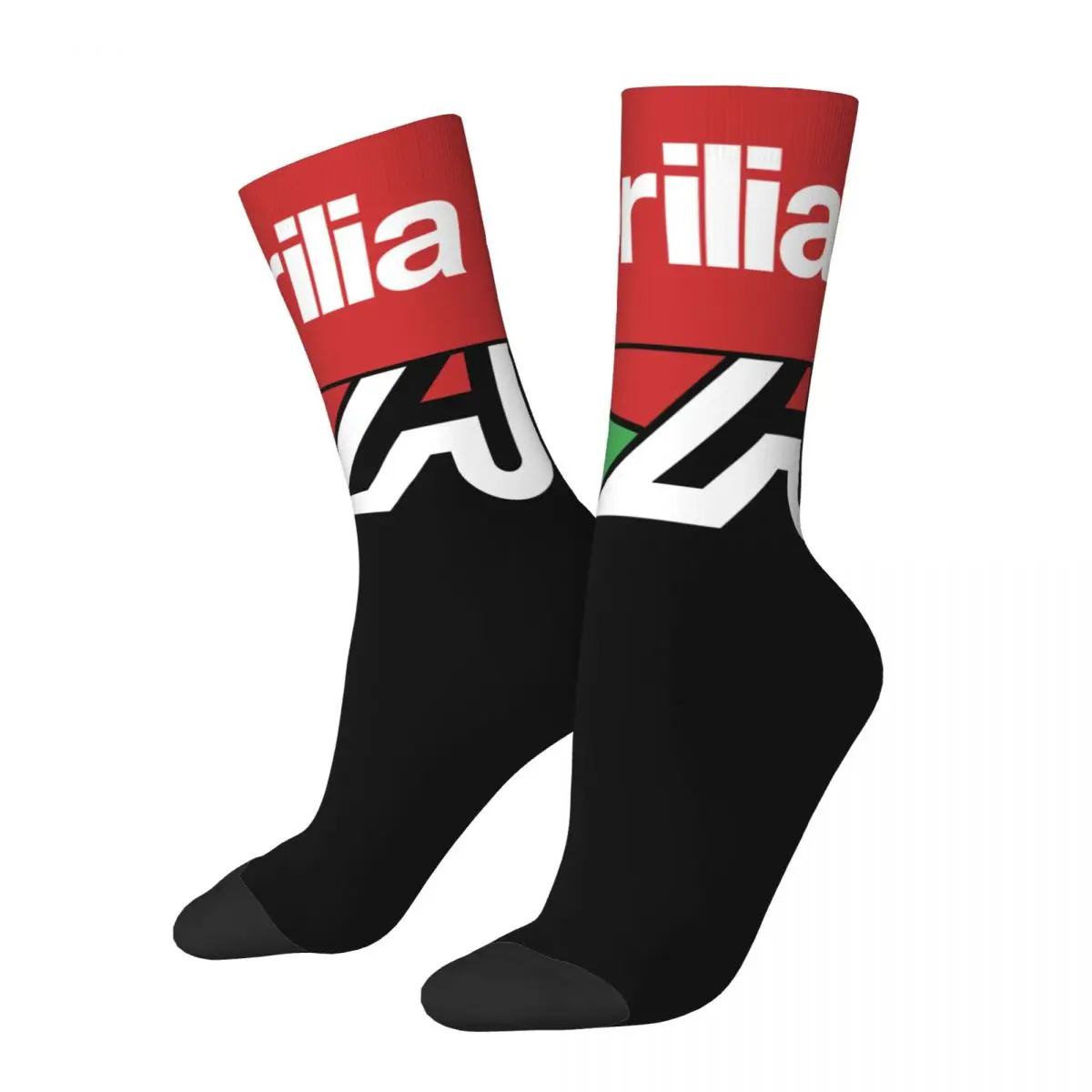 Men's Aprilia Racing Motorsports Motorcycle Socks Cute Casual Socks Harajuku Merch Middle TubeSocks Amazing Gift