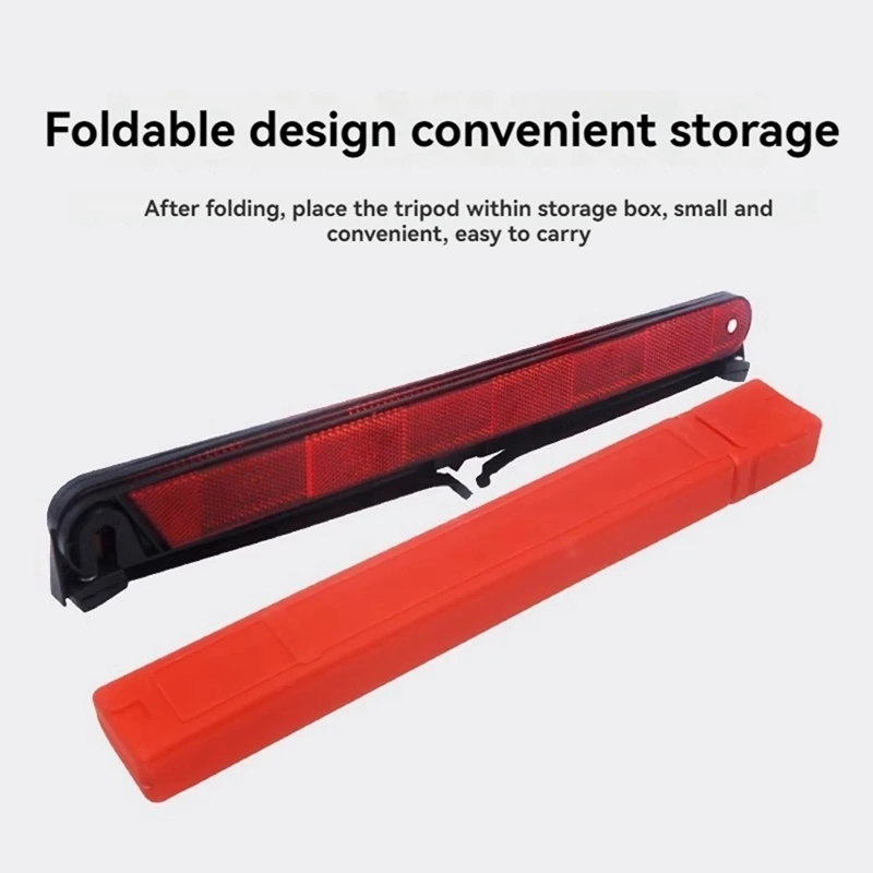 AB15-Standard Warning Triangles, Safetys Triangles DOT Approved, Reflective Triangles With Heavy Base, FMVSS 571.125