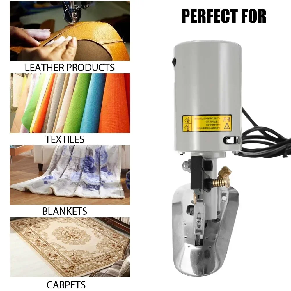 Electric Portable Low-Noise Lightweight Cloth Cutter Fabric Round Cutting Machine TY-90B Tools