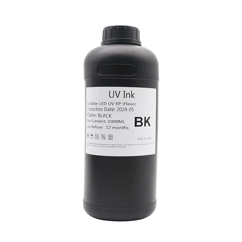 1000ML LED UV Ink For DX4 DX5 DX6 DX7 DX10 TX800 XP600 Printhead For Epson 1390 L800 L1800 L805 R1800 R1900 UV Modified Printer