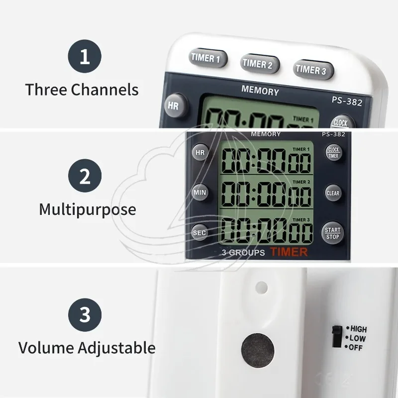 3 Channel Triple Darkroom Timer Counter Film Developing Countdown Clock