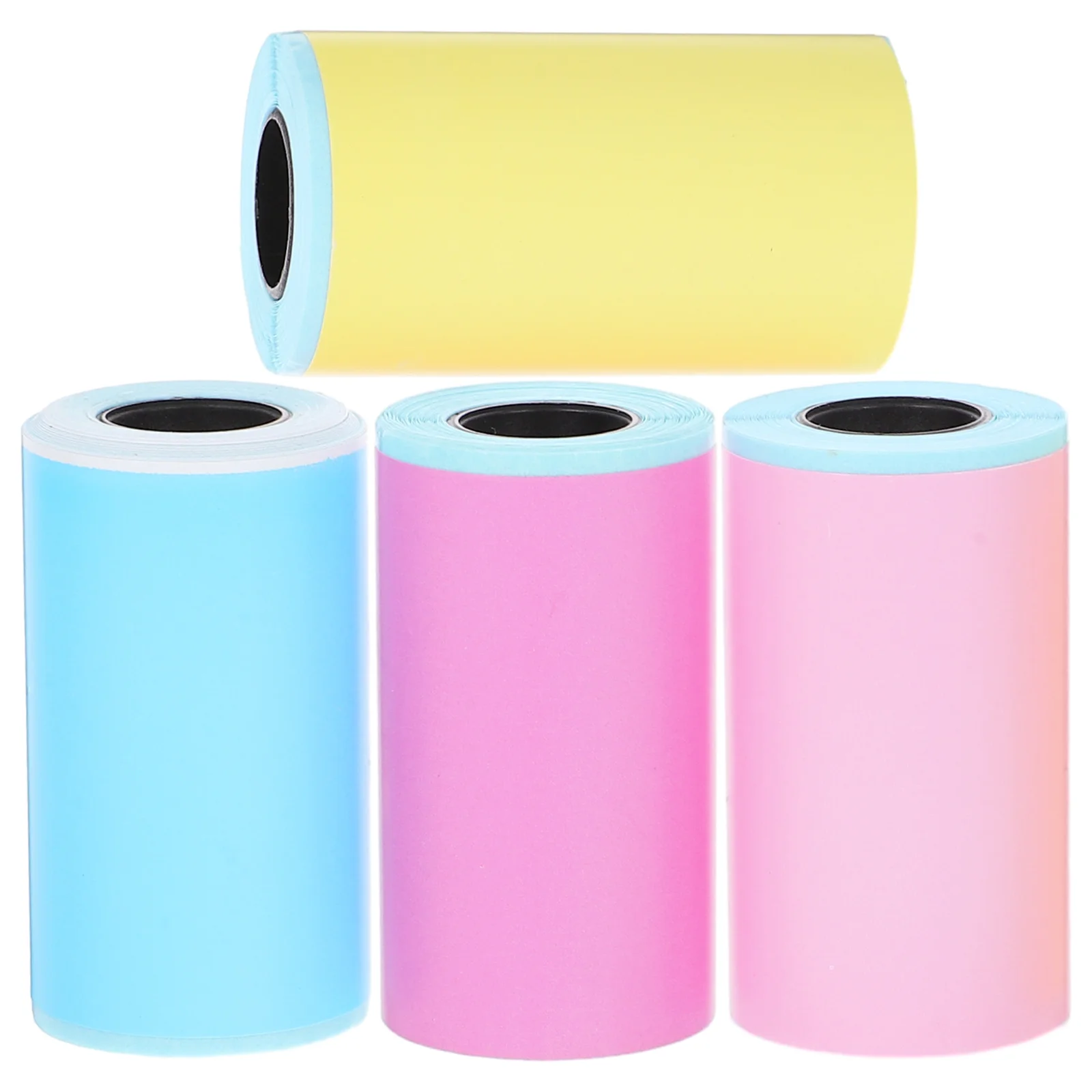 

4 Rolls Colored Thermal Label Paper Self Stick Stickers for Mini Thermal Printer Ideal for Sorting Organizing Personal Business
