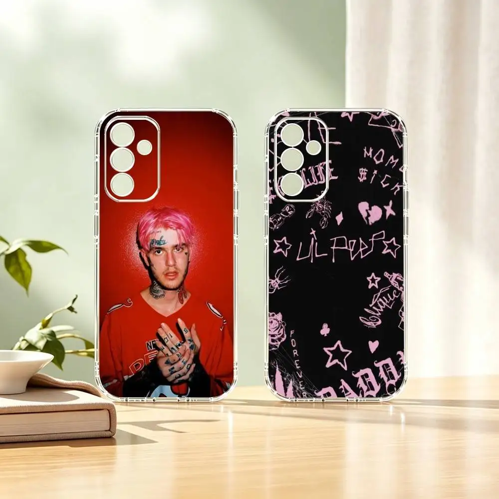 

Tribute Hot Rapper L-Lil Peep gift Phone Case For SamsungA10,12,20,21S,30,31,40,50,51,52,70,71 Transparent Cover
