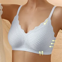 Sexy Ladies' Bra With Side Breast Support Anti-sagging Wireless Beautiful Back Design Sports Style For Young Girls