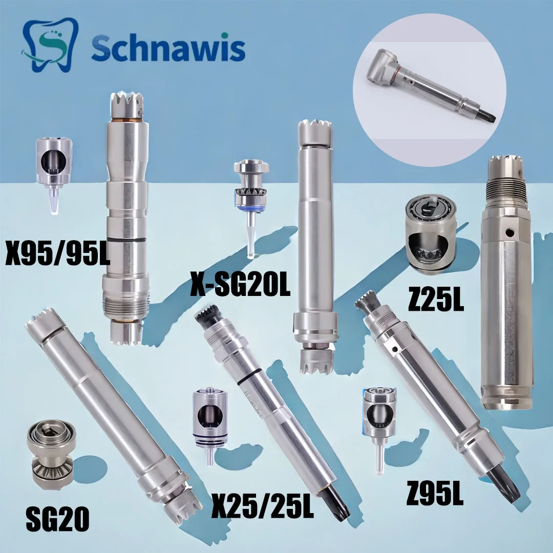 Wkład dentystyczny Środkowa przekładnia Końcówka niskoobrotowa 1:1/1:5/20:1 Wałek wirnika kątowego światłowodu pasuje do X25L X95L SG20 X-DSG20L
