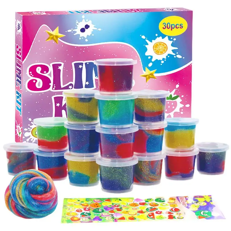 

Jelly Clay 30PCS Non-Sticky Clay Kit Sensory Toy Stress Relief Toy Educational Toy DIY Toy For Girls Boys