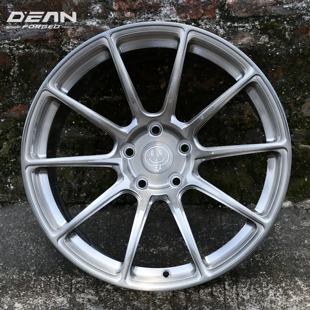 for   DEAN-C003 Brushed BlackCustom forged wheels 15 inch to 26 inch aluminum alloy wheel PCD 5X100 5X112 5X105 5X108 5X114.3