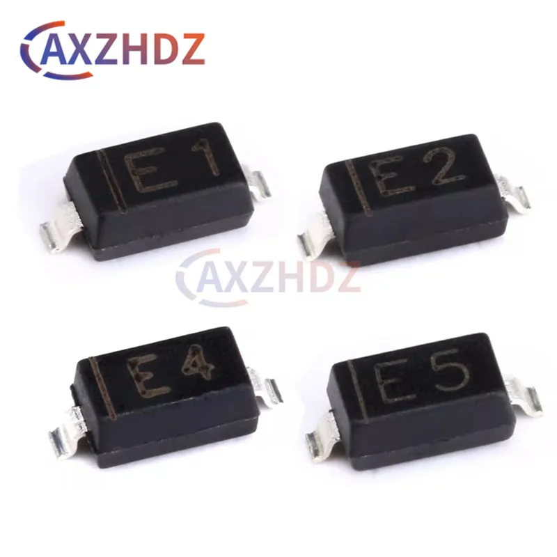 

100PCS MMSZ5231B E1 MMSZ5232B E2 5.1V 5V1 5V6 6V2 6V8 5.6V MMSZ5234B E4 6.2V MMSZ5235B E5 6.8V T1G 350mW SOD-123 SMD Zener Diode