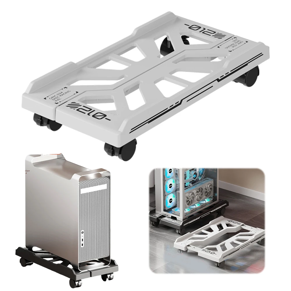 

Adjustable Mobile CPU Stand Under Desk CPU Holder with Caster Wheels CPU Tower Holder for Gamers and Students