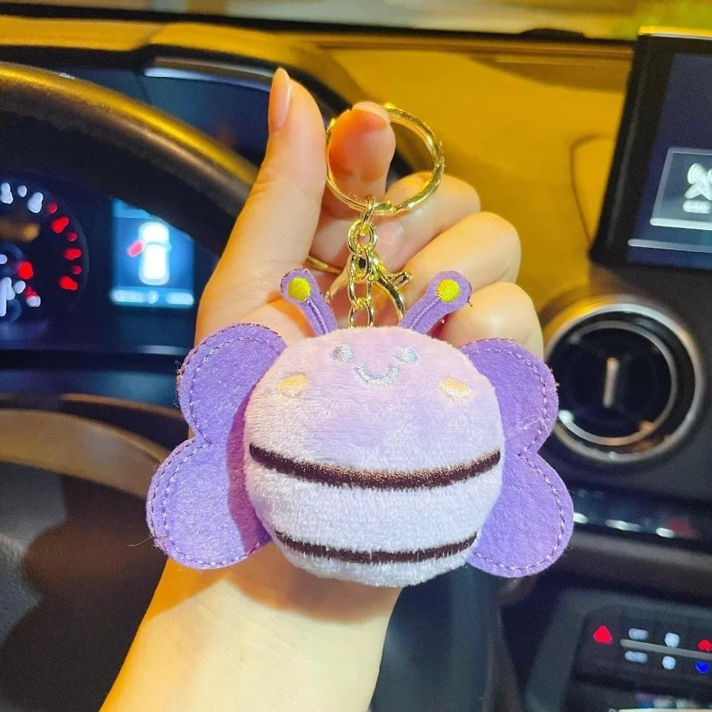 Sweet Bee Design Keychain 1PC Sweet Animal Keychain Hanging Ornament Bag Charm For Women