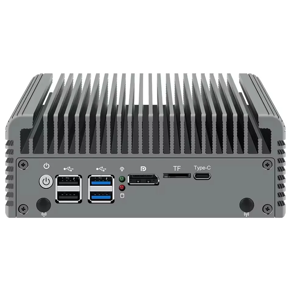 Topton Intel Core 3 N355 N305 N150 N100 Solid Firewall PC Computer 4x2.5G LAN Type-C 2 * NVMe 2 * SATA Fanless Mini PC NAS Server