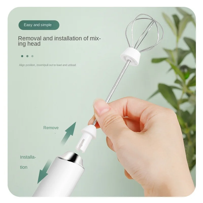 

10pcs Hand-held Three-speed Egg Beater Wireless Manual Coffee and Milk Beater Jam Multi-function Dessert Mixer