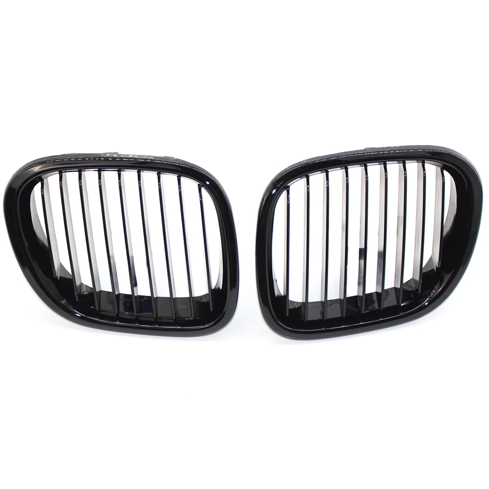 

STLFFront Grille Single Line Car Front Black Wide Kidney Grille Grill for BMWs Z3 1996-2002 51138412950 51138412949