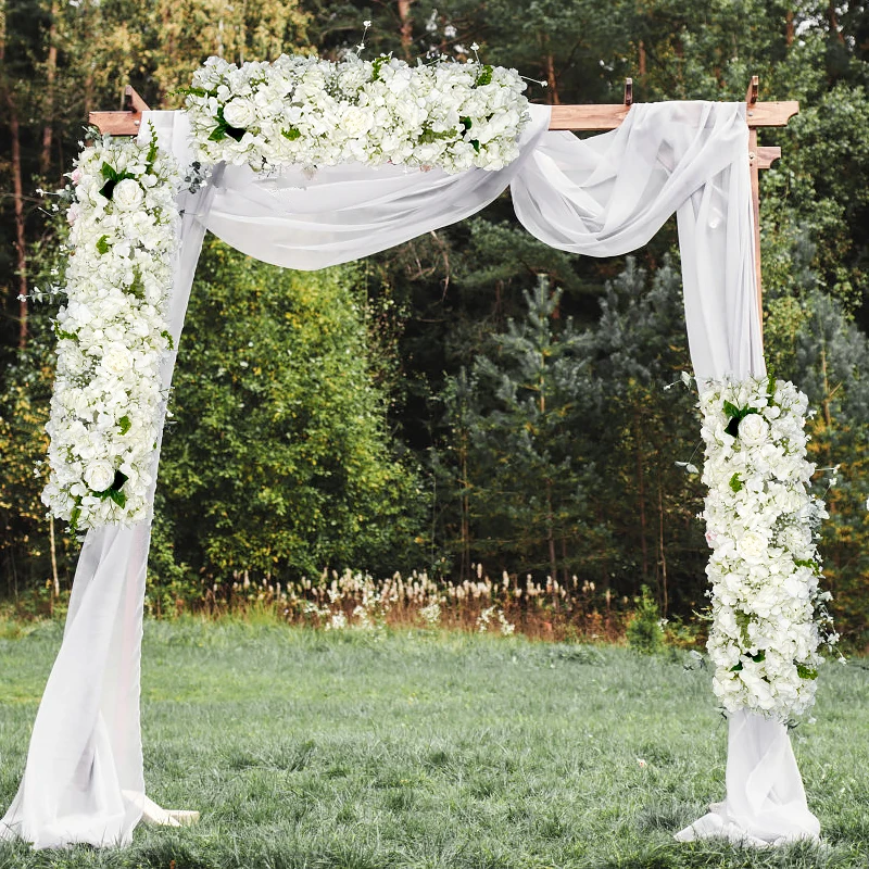 

1pc Artificial Flowers Silk Rose Flowers Wall Panel Fake Flower Backdrop Wedding Birthday Party Bridal Shower Home Garden Decor