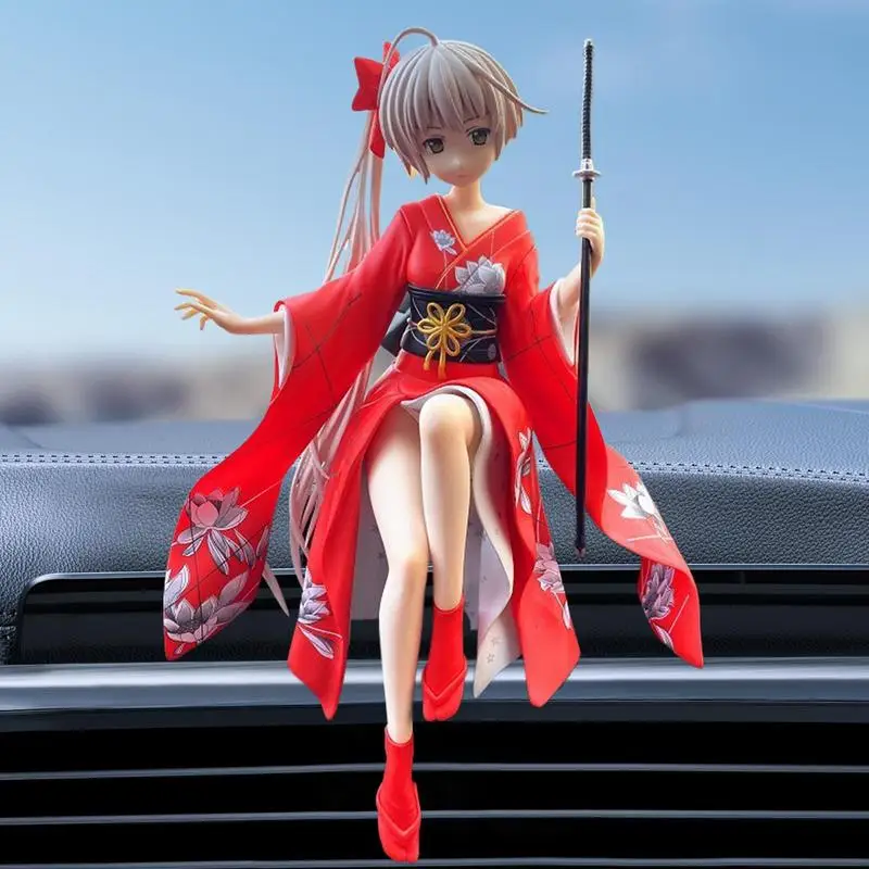 Yosuga No Sora Anime Figure Car Ornaments Anime Collection Doll Adorable Anime Character Model Car Dashboard Decorations