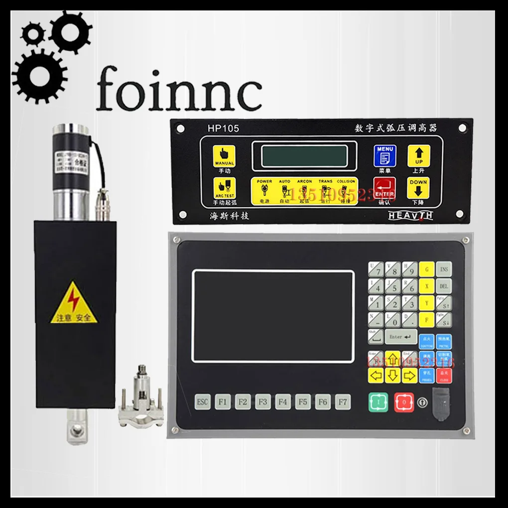 CNC Controller Plasma flame cutting motion control system SF-2100C+CNC plasma Kit HP105 Torch Height Controller JYKB-100 24VDC