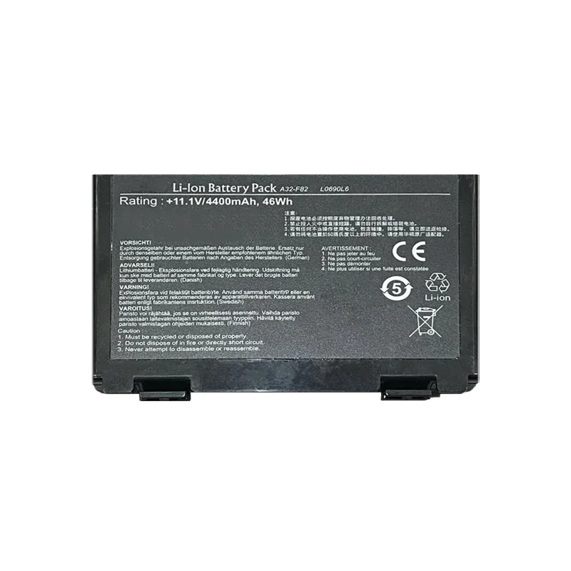 Bateria do portátil A32-F82 para Asus F52 F82 K40 K40lJ K40lN K401J-E1 S K40E K50 K50ij K51 K60 K61 K6C11 K70 K70AS K70AS-X2A K7010