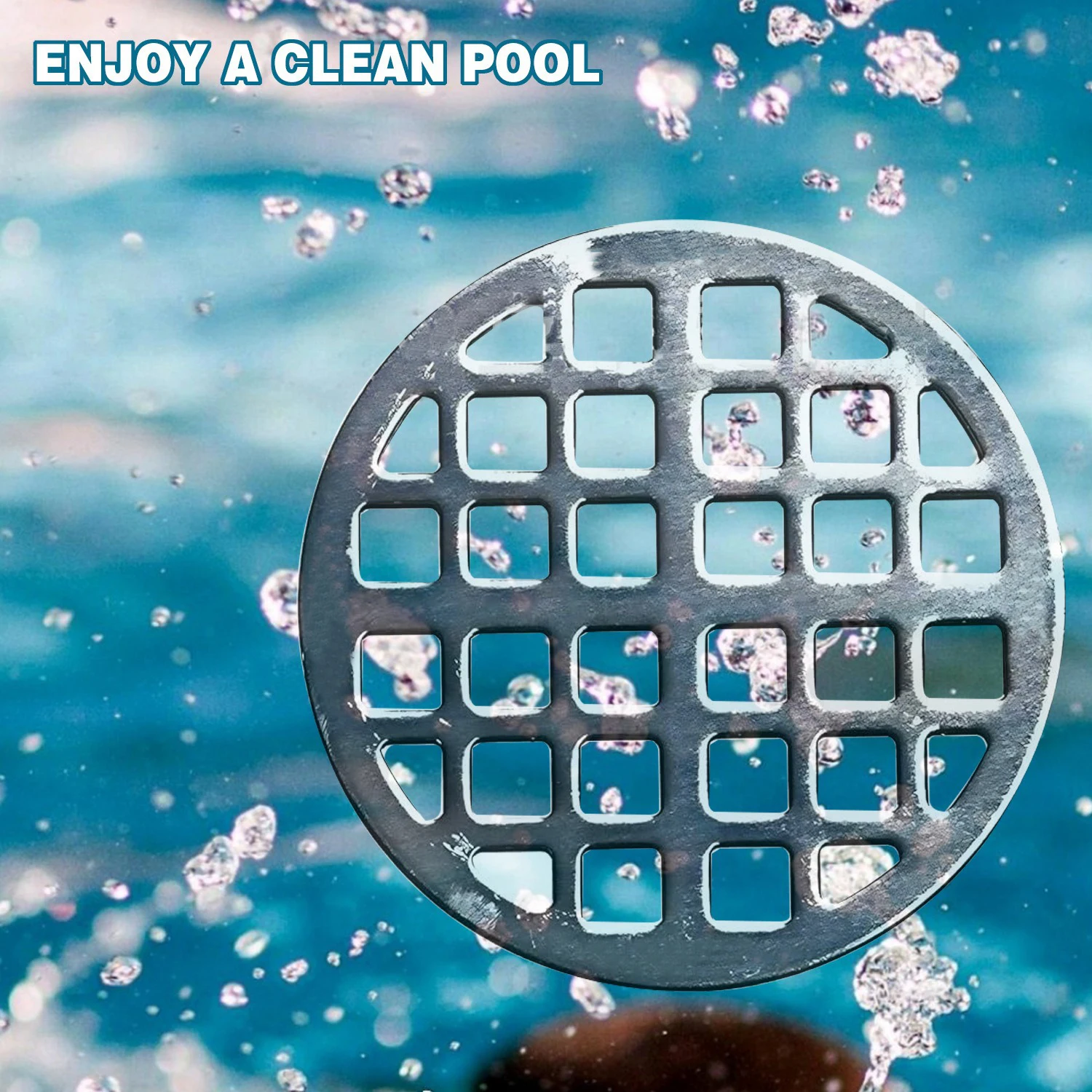 

Aluminum Pool Grate Filter Skimmer Multi-Function Cleaning Tool For Pools Corrosion-Resistant