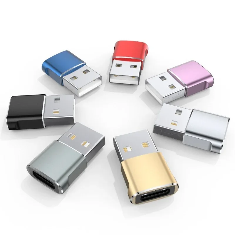 Mini Aluminium Usb Revolution Type-C Vrouwelijke Adapter Type-C Vrouw Naar Usb Adapter Een Revolutie Naar C Vrouw