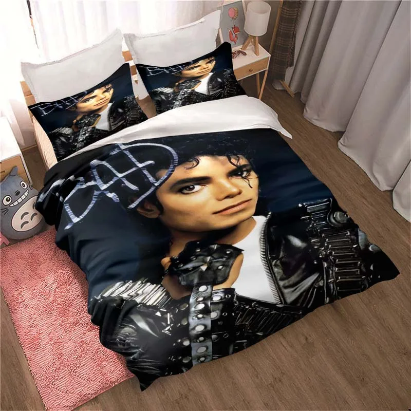 

Michael Jackson printed Bedding Sets exquisite bed supplies set duvet cover bed comforter set bedding set luxury birthday gift