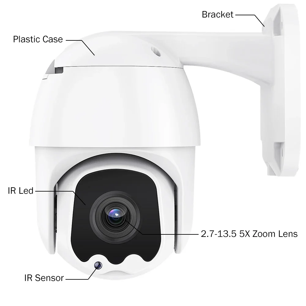 Caméra de vidéosurveillance AHD 2MP 5MP PTZ, dispositif de sécurité étanche, Zoom 5X, système de vidéosurveillance, pour la Protection de la maison