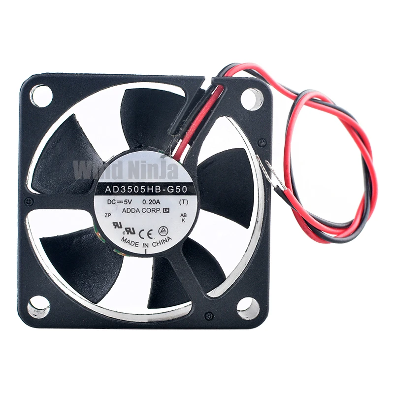 AD3505HB-G50 High-Speed Dual Ball Bearing Micro Cooling Fan 35mm X 3.5cm DC5V 0.20A for Router Power Supply