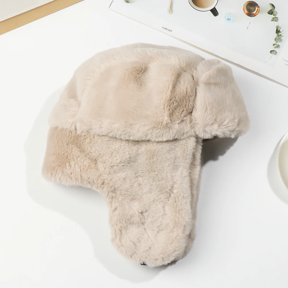 Warm Thick  Windproof Russian Ushanka Winter Hat Snow Caps Bomber Hat
