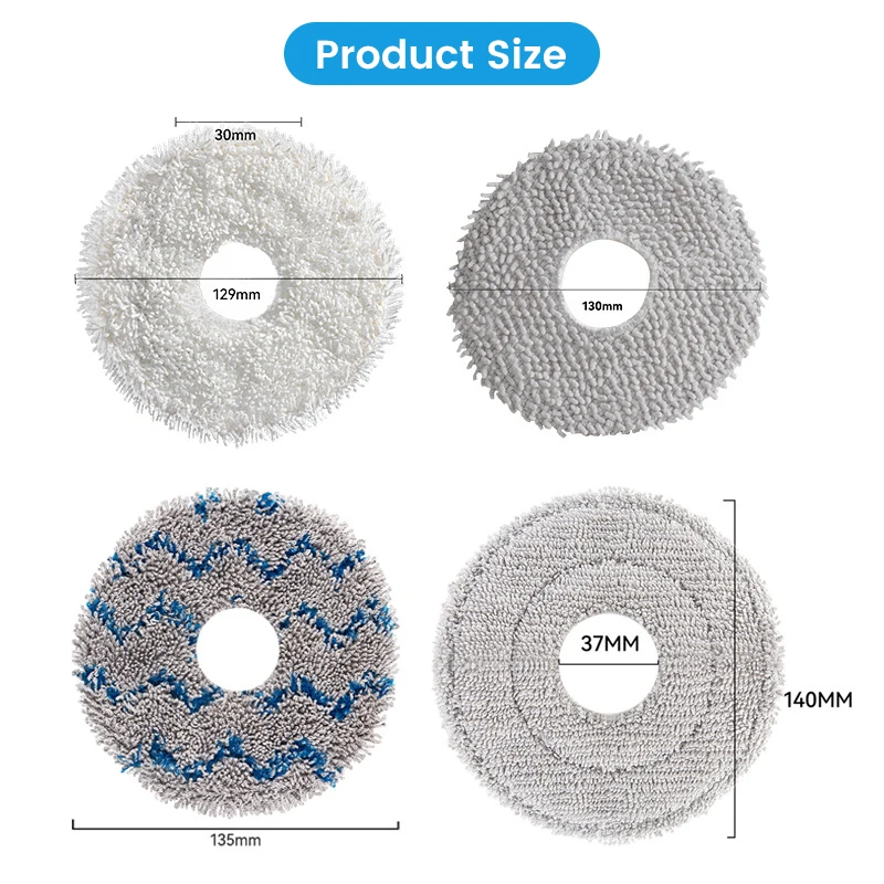 코보스 Mop T30 X1 X2 T20 Seek S10 청소기 소모품 강력한 걸레 업그레이드 심 와이프
