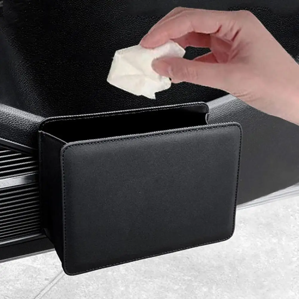 New Mini Car Trash Can Foldable Multi-Function Garbage Organizer Holder Car Interior Black Dustbin Storage Bag for Car SUV