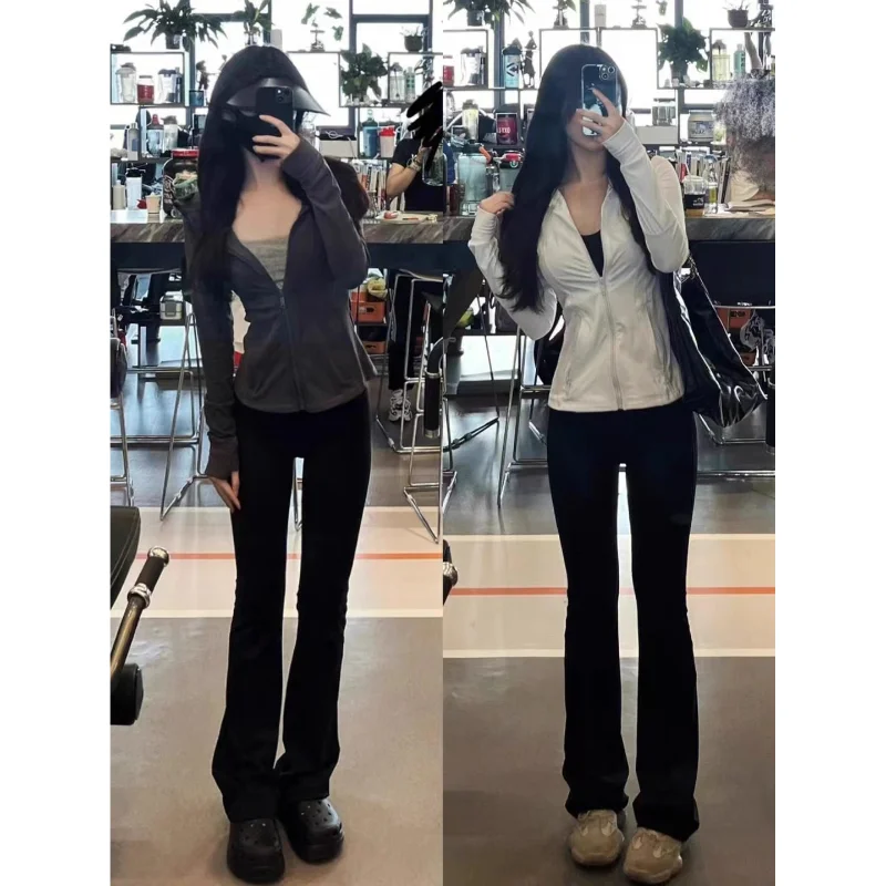High Waist Bell Bottom Yoga Pants Women's Fitness Casual Pants Spring Design Sensation Outerwear Sporty Long Trousers