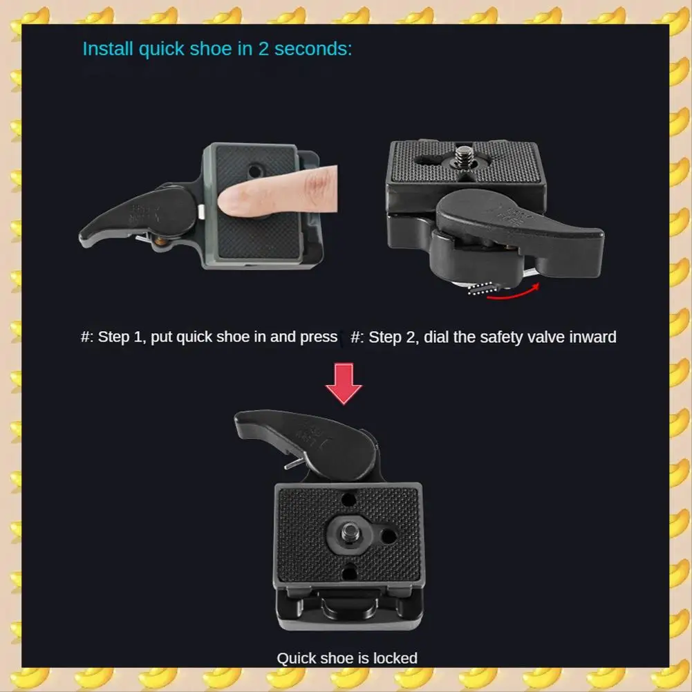 A45U Quick Release Camera Clamp 323 Tripod Clamp Quick Plate Adapter Dslr Mount Clamp 200Pl Clamp For Manfrotto DSLRS Camera