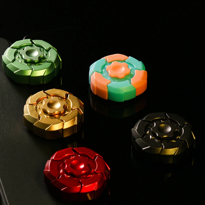 الإبداعية الميكانيكية مضيئة لعب للأطفال اليد سبينر الإجهاد الإغاثة الكبار اللعب الحسية المغناطيسي تململ المغازل الدوران الاطفال هدية #1