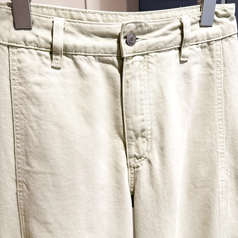 High waist casual pants jeans versatile banana pants women look thin and loose