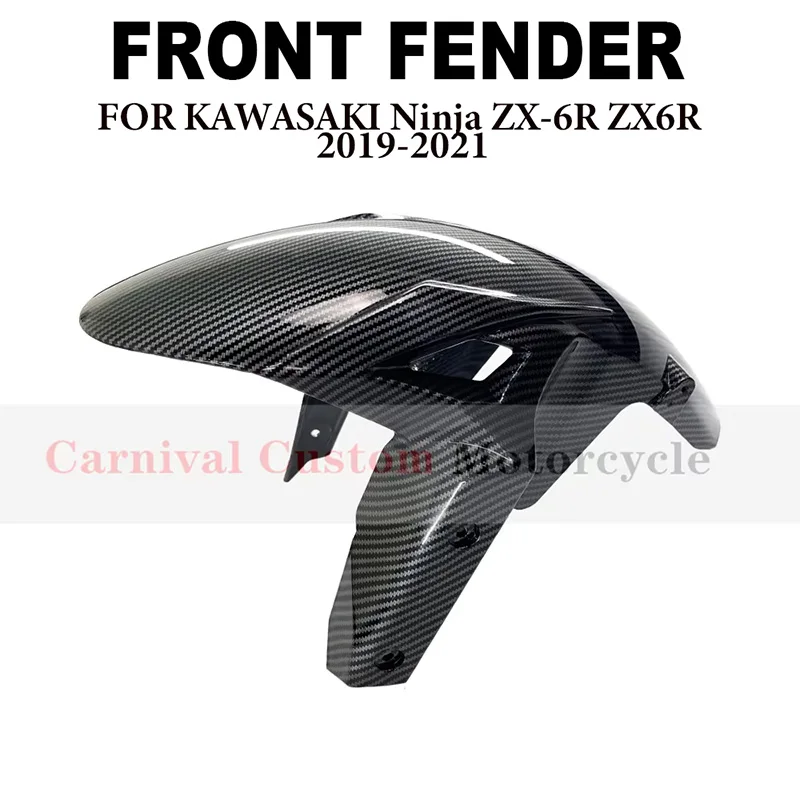 

Suitable for Kawasaki Ninja ZX-6R ZX6R 2019 2020 2021 Motorcycle Front Fender, ABS high-quality mudguard