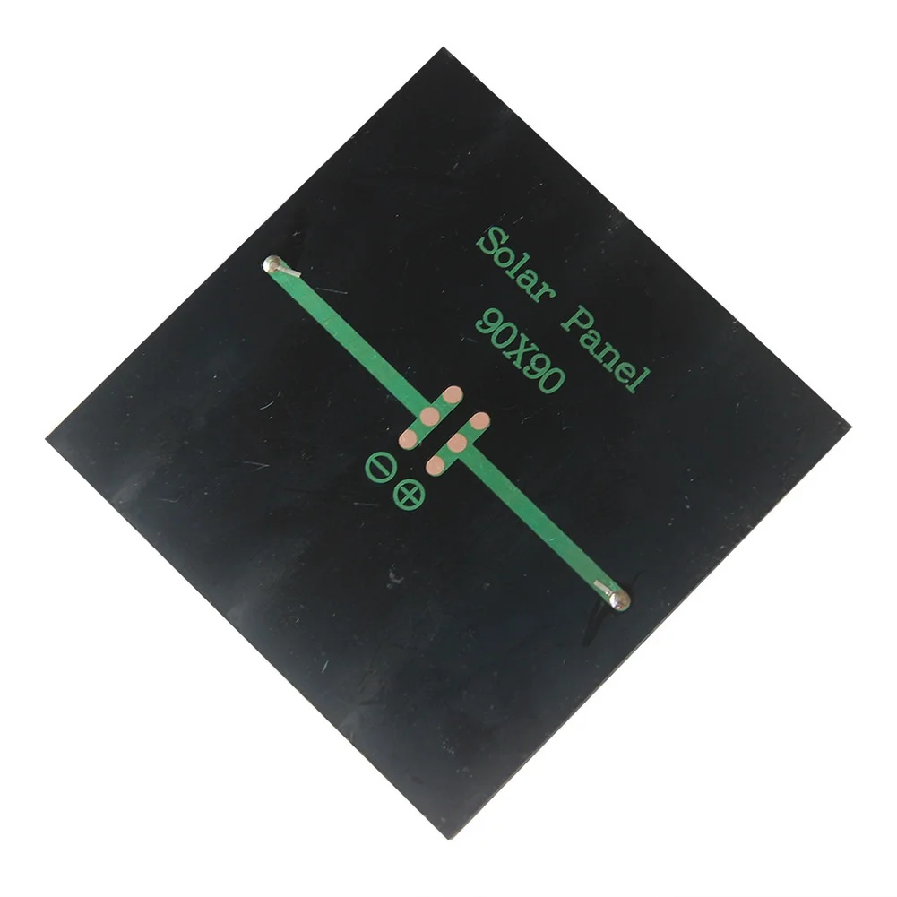 1.1W 5V Monocrystalline for solar Panel 90x90mm for solar Garden Lights Small Home Systems and Backup Lighting Applications
