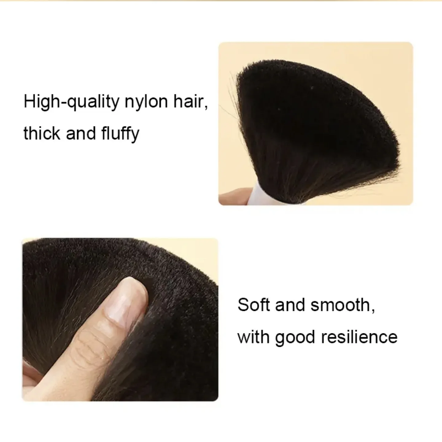 Weiche Haarbürste Nacken- und Gesichtsbürste Friseur-Haarbürste für Friseursalon Haarstyling Friseurwerkzeuge – Detail 4