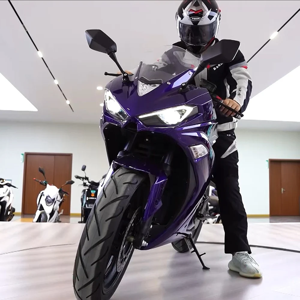 Hot selling 17inch sports adults EEC electric motorcycles with 90KM long range and 90km/h strong speed