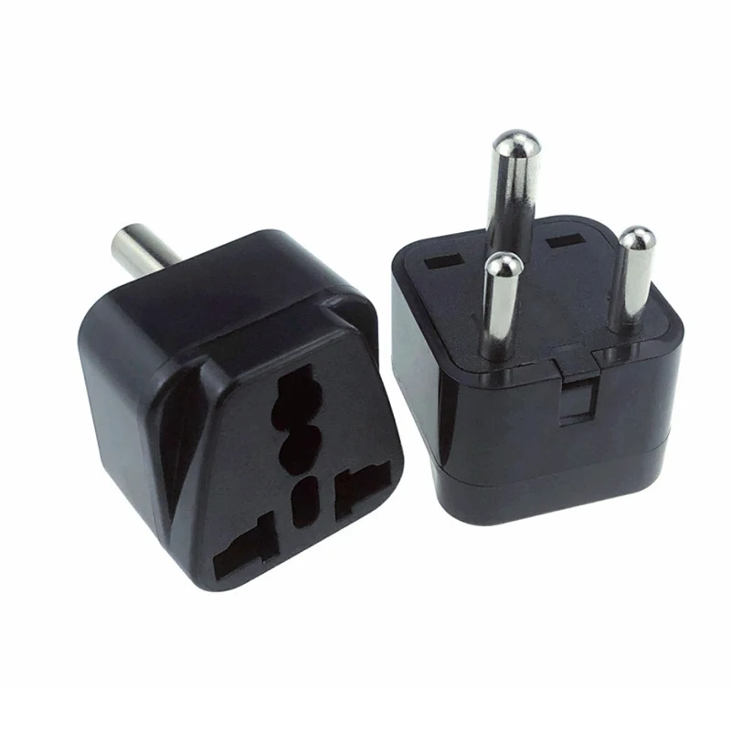 1/5/10PCS South Africa Plug 10A AC 250V Type M Big Round 3 Pins India Conversion Power Plug Adapter Travel Pakistan Convert