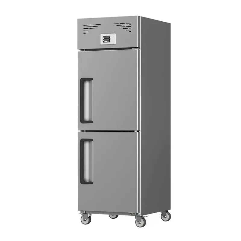 exquisite craftsmanship High End Kitchen Double Temperature Fridge Freezer Ss Steel Commercial Fridge Merchandiser