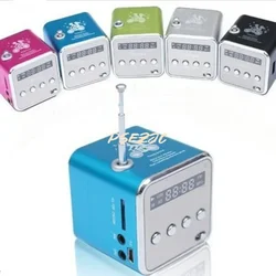 Portable Mini Bluetooth Speaker with Screen Radio Notebook MP3 Player Card Insertion