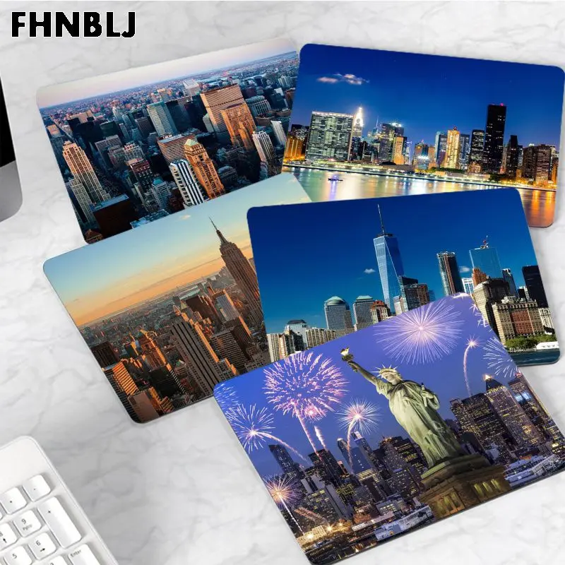 New York City Small Keyboard Mat Table Mat Students Gabinete PC Gamer Desktop Mouse Pad Desktop Mat