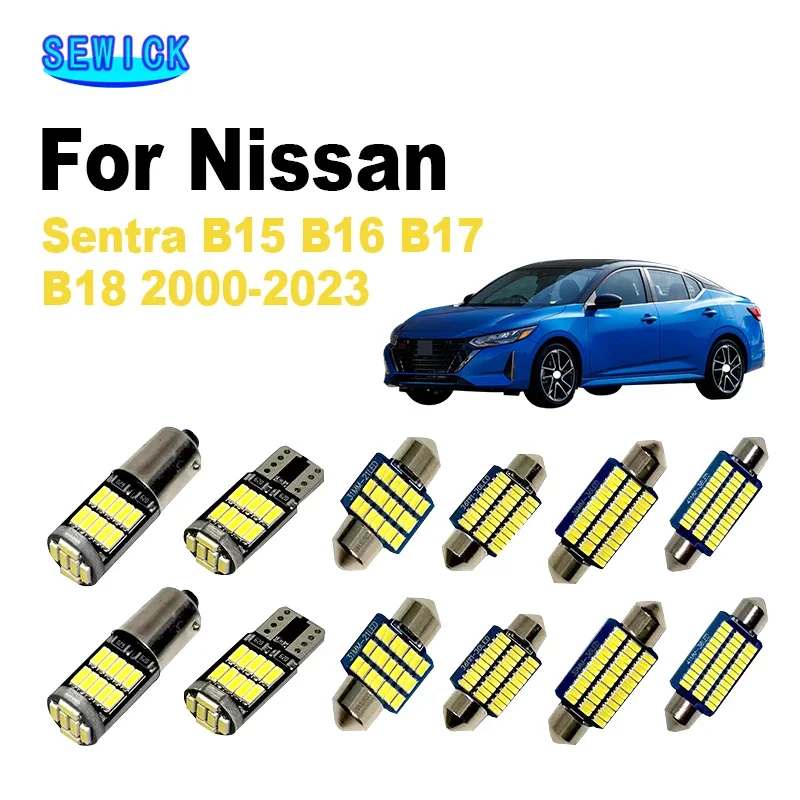 مصباح سيارة ليد لـ nsentra ، خريطة ، قبة ، مصباح صندوق السيارة ، إكسسوارات داخلية ، B15 ، B16 ، B17 ، B18 ، نيسان ،-من من من من ، إلى ، يشاء ،! ، #1