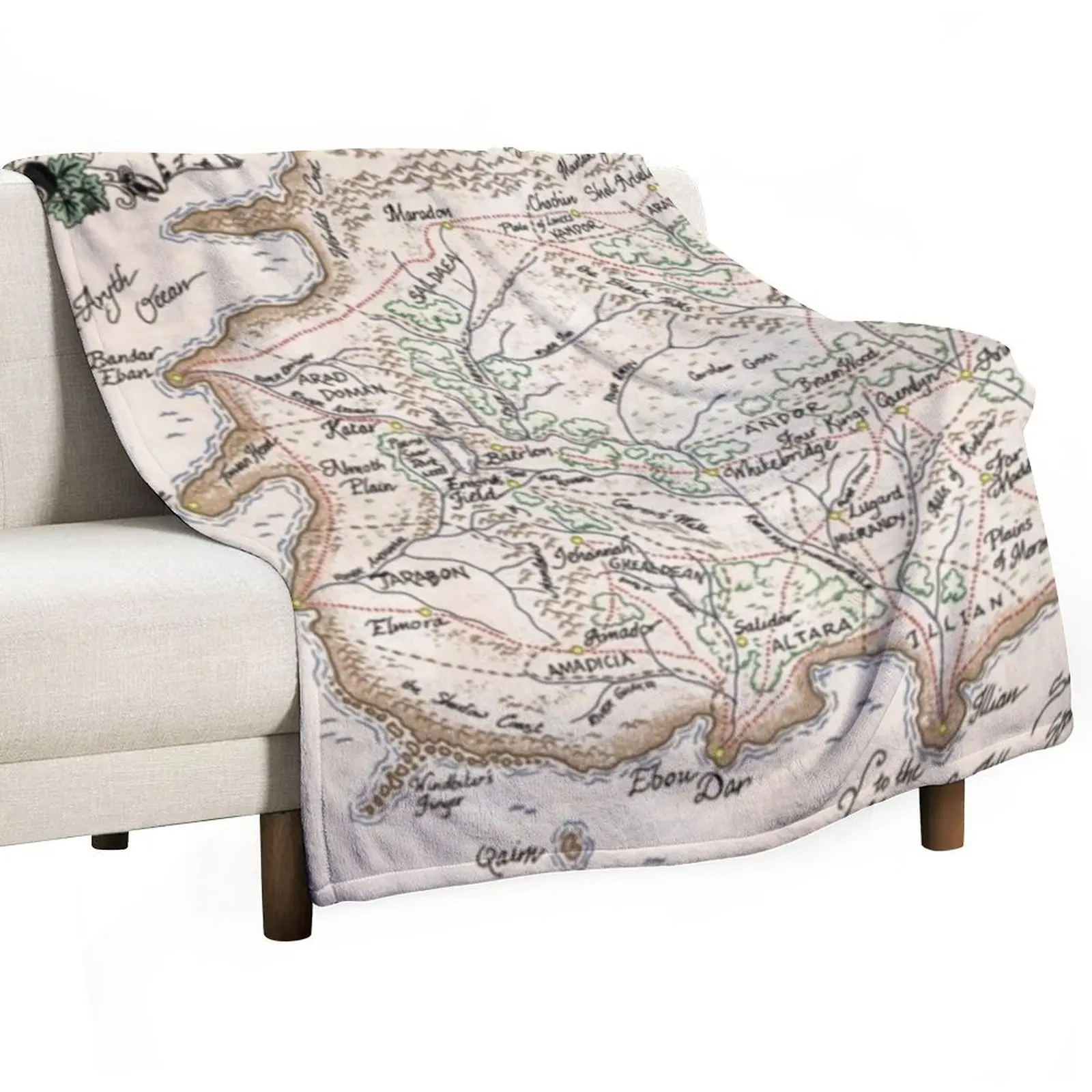 

wheel of time map Throw Blanket Furrys For Decorative Sofa cosplay anime Heavy Blankets
