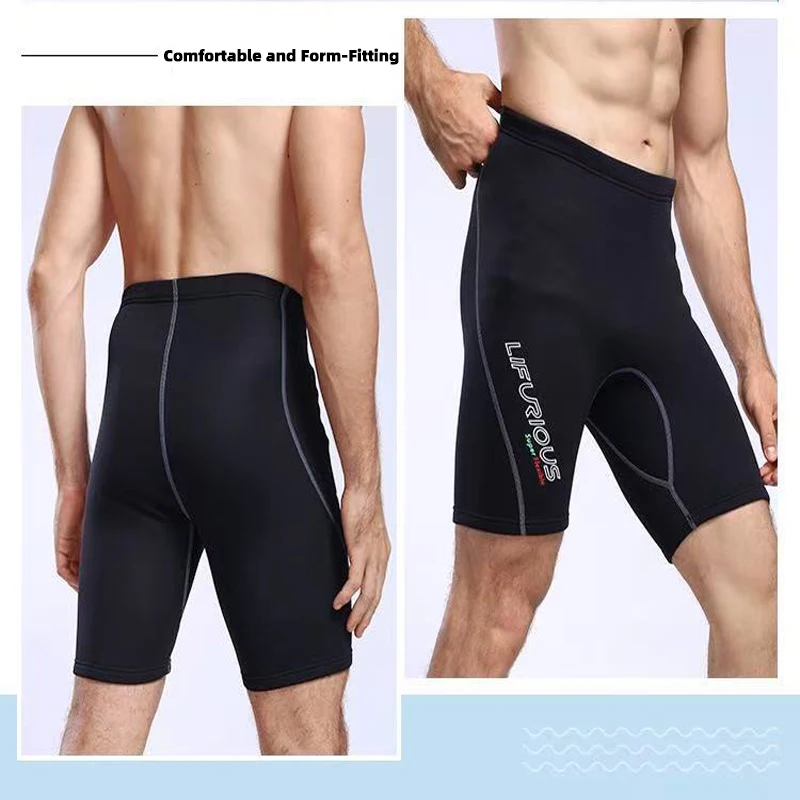 Celana pendek pria, pakaian selam Neoprene 2mm untuk pria, celana selancar Snorkeling, celana renang pendek mengapung berperahu, celana pendek Super elastis