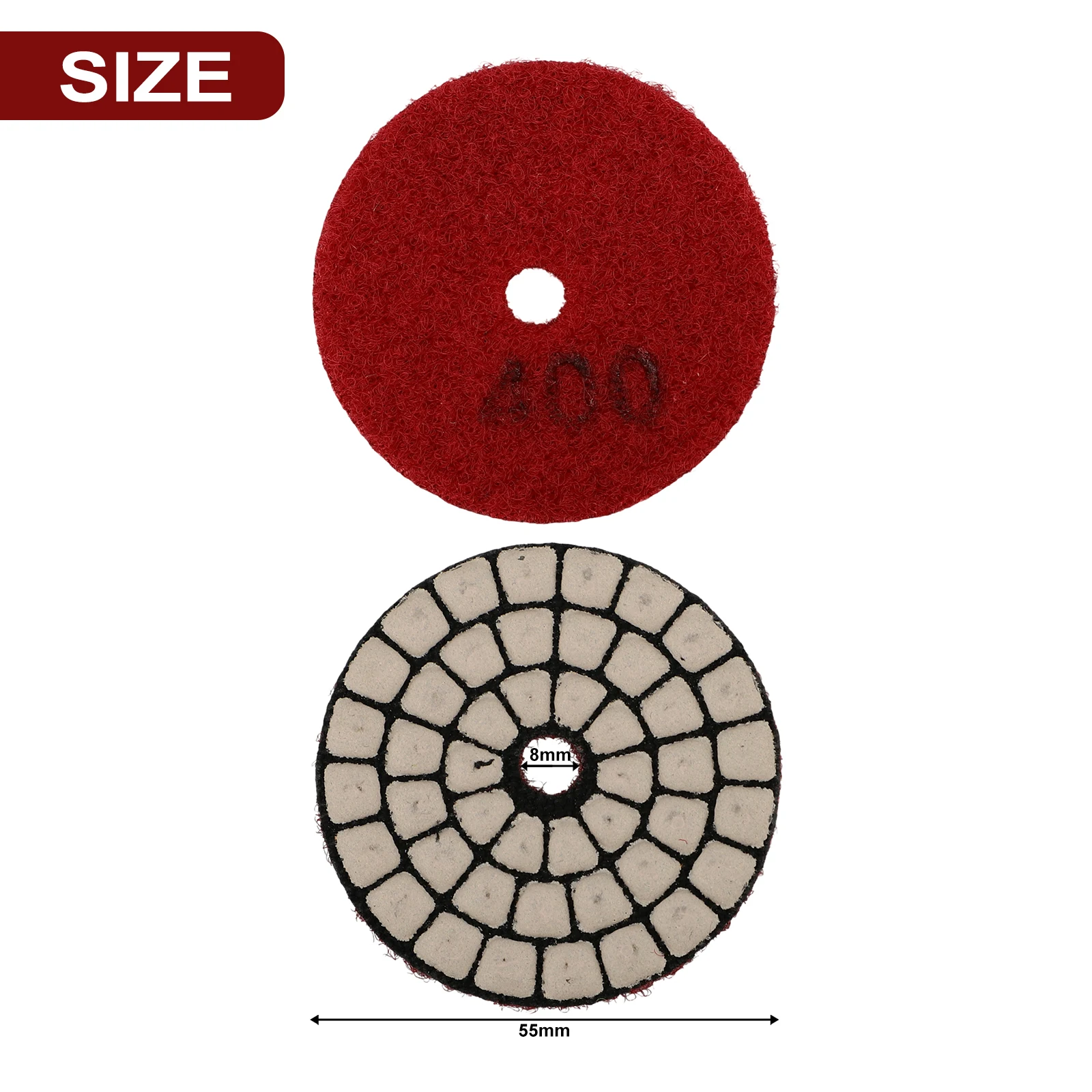 1 pz 2 pollici 50mm tamponi per lucidatura a secco per granito pietra cemento marmo vetro lucidatura disco abrasivo