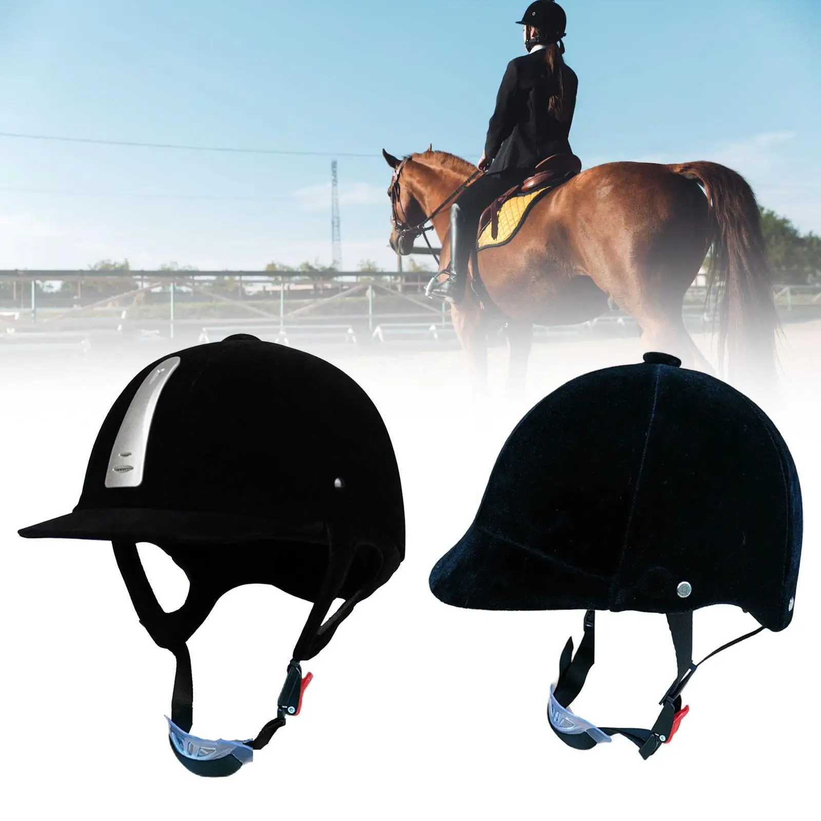 Casco da equitazione attrezzatura equestre regolabile cappello sportivo leggero all'aperto berretto professionale uomo donna berretto da equitazione