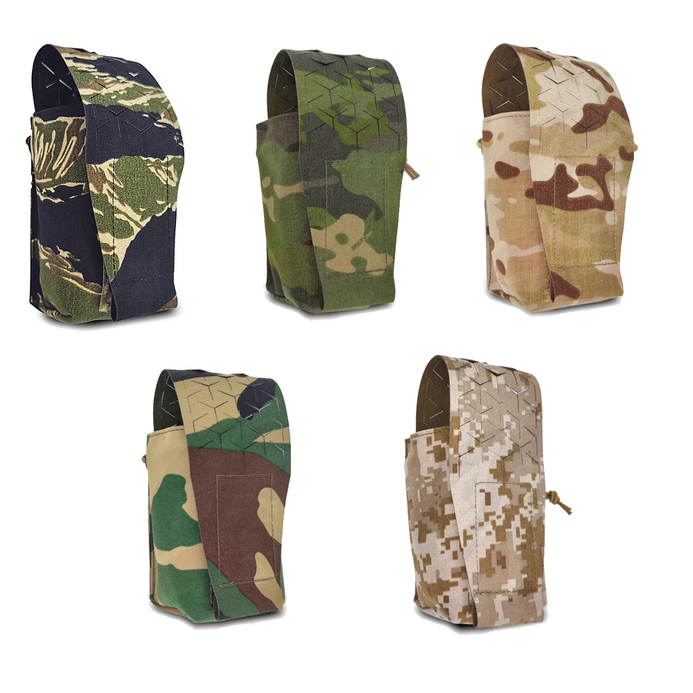 Tiger camouflage SPUD MOLLE MC multi-purpose accessory miscellaneous Pouch walkie talkie bag compatible with JPC tactical ves